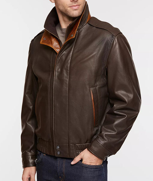 Samual Classic Dark Brown Leather Jacket