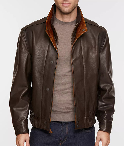 Samual Classic Dark Brown Leather Jacket