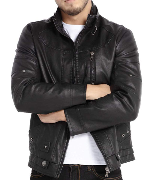 Warner Black Leather Jacket