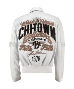 Chi-Town White Leather Jacket