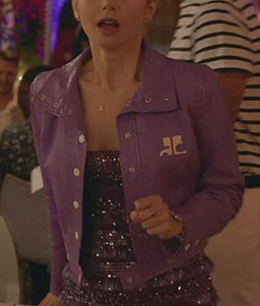 Emily Cooper Emily in Paris S02 Purple Jacket