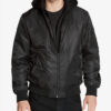 Martin Bomber Jacket With Removable Hood
