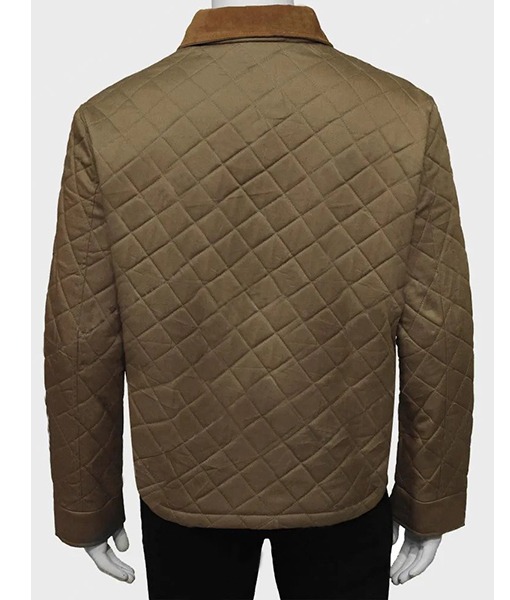 Brown Quilted Cotton Jacket