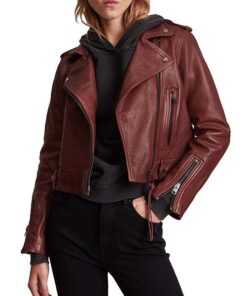 Rhonda Leather Biker Jacket
