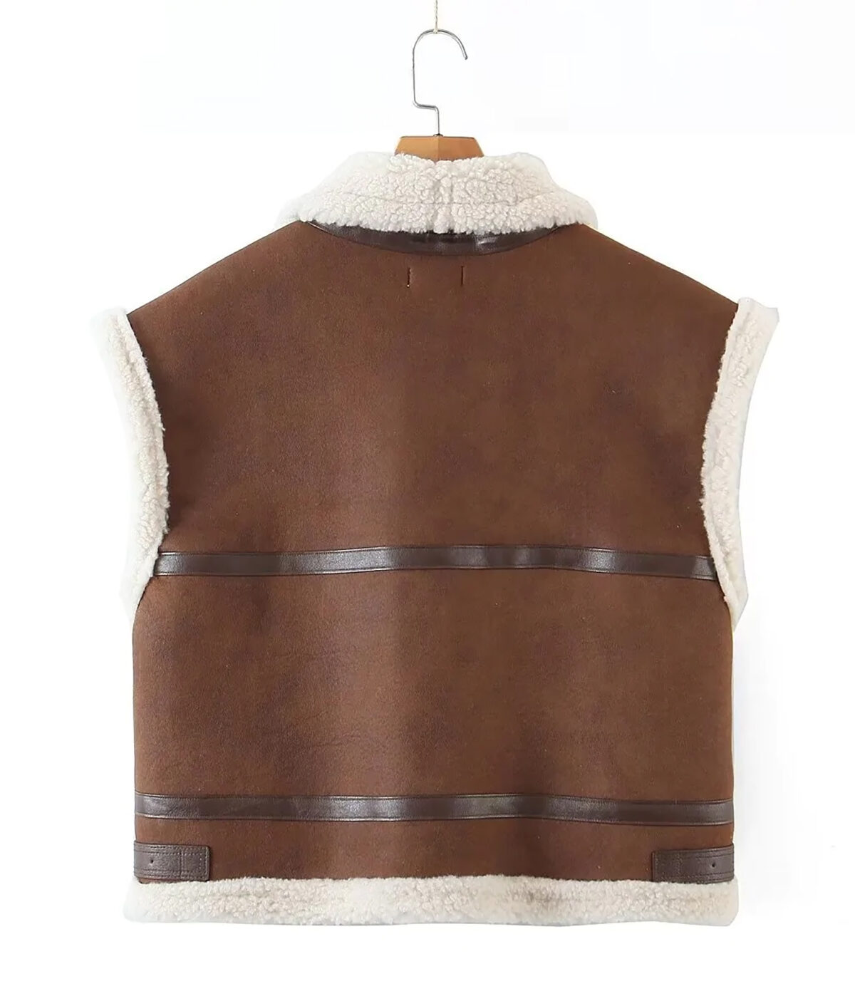 Women’s Brown Leather Vest