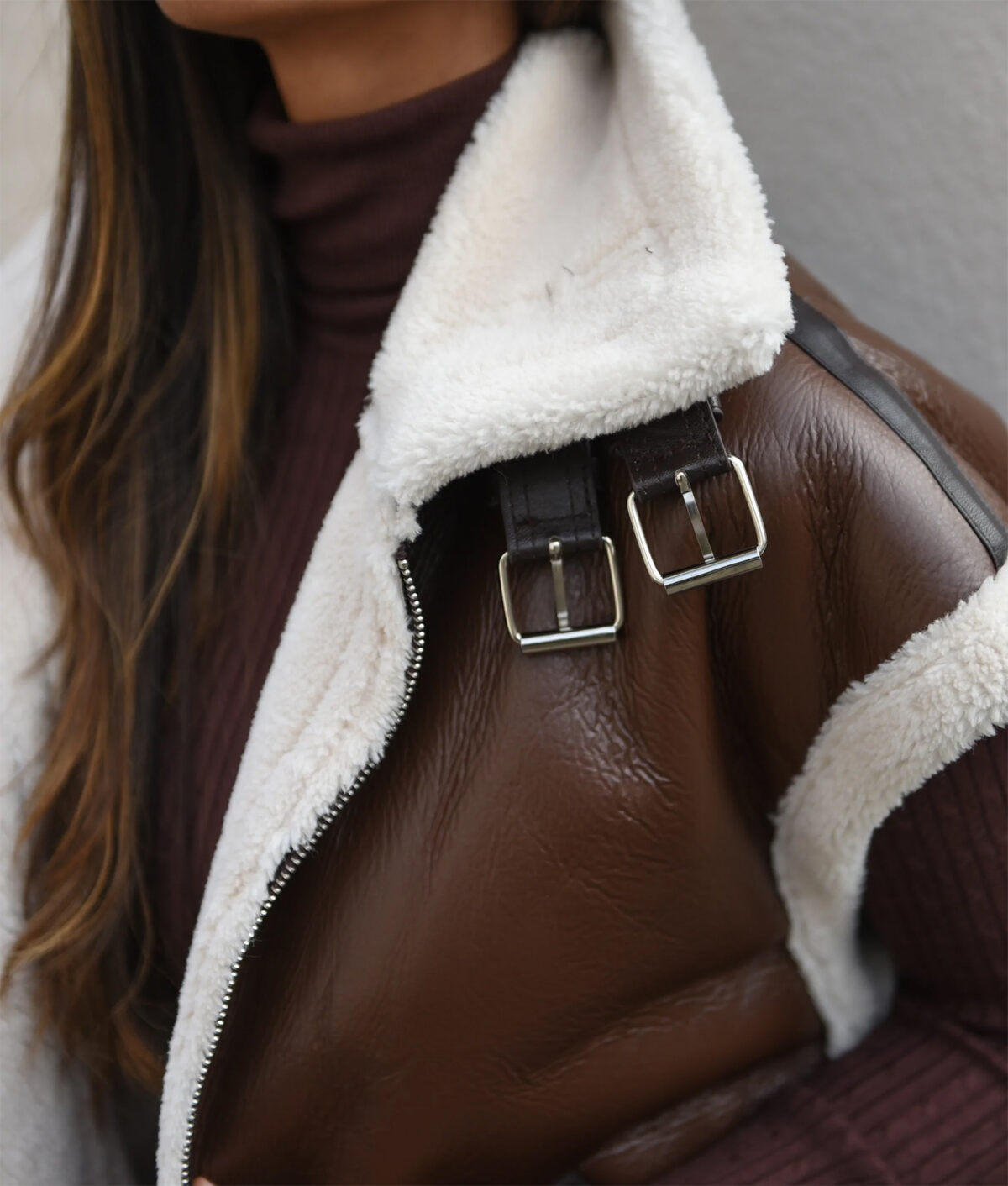 Women’s Brown Leather Vest