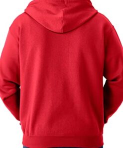 red hooded hoodie