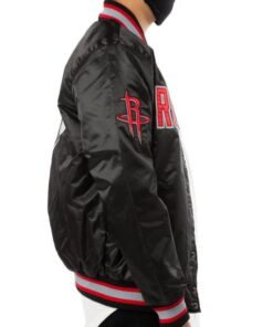 Houston Rockets Red and Black Jacket