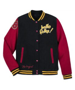 Mickey Mouse and Pluto Mens Varsity Jacket