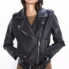 Evan Rachel Wood Biker Jacket