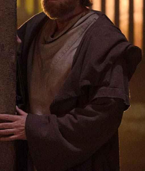 Master Jedi Kenobi Brown Cloak