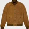 Nick Cage Brown Suede Jacket