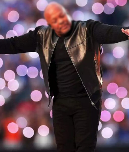 Super Bowl Show Dr. Dre Leather Jacket