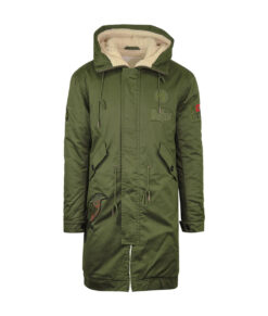 The Beatles White Album Mod Green and Maroon Parka Coat - Nycjackets