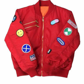 ジャケット・アウター AKIRA Capsule Type ll Reversible Jacket Men's Akira Kaneda Capsule Cyberpunk Motorcycle Red Leather Jacket