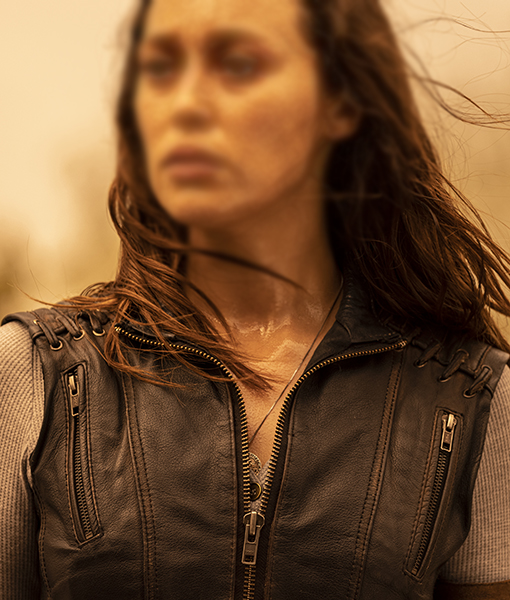 Fear the Walking Dead S07 Alicia Clark Leather Vest