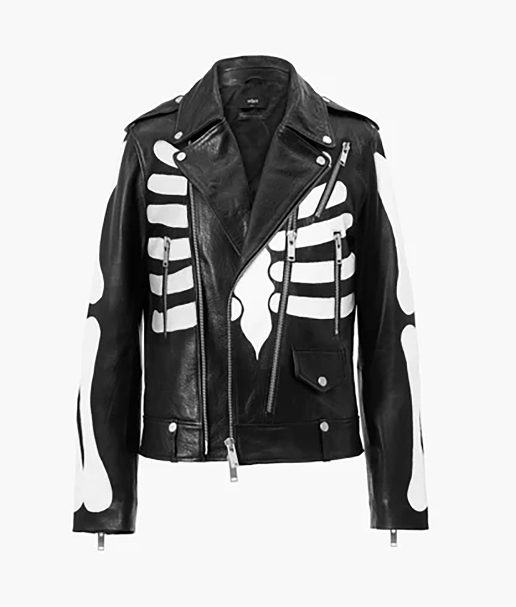 Guns N Roses Skeleton Axl Rose Leather Jacket