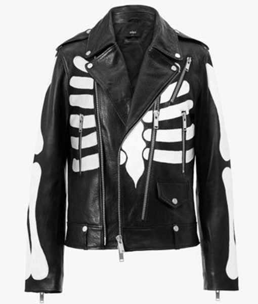 Guns N Roses Skeleton Axl Rose Leather Jacket