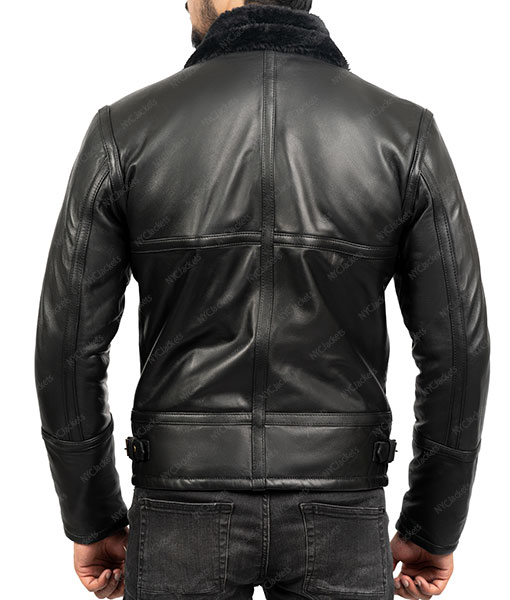 Men's Classic Shearling Leather Jacket