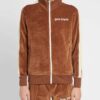 Palm Angels Brown Chenille Track Jacket
