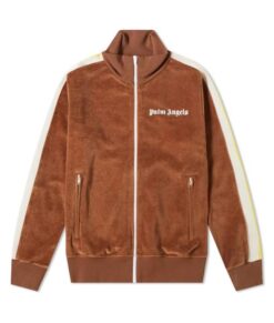 Palm Angels Brown Chenille Track Brown Jacket - Nycjackets