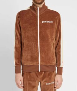 Palm Angels Brown Chenille Track Brown Jacket Nycjackets