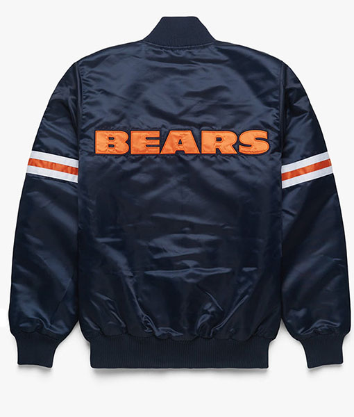 Chicago Bears Satin Bomber Jacket