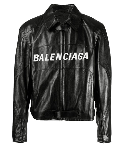 Dua Lipa Balenciaga Leather Jacket