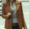 Gossip Girl Serena van der Woodsen Leather Peacoat