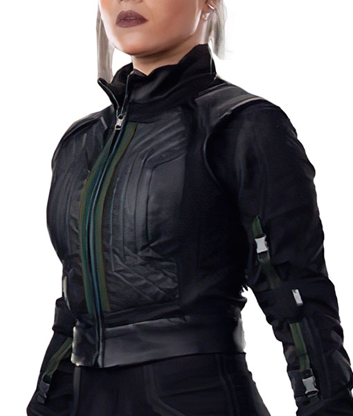 Hawkeye Yelena Black Leather Vest