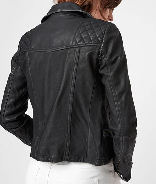 Birdy Black Biker Leather Jacket