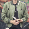 Kate Mara Green Cotton Jacket