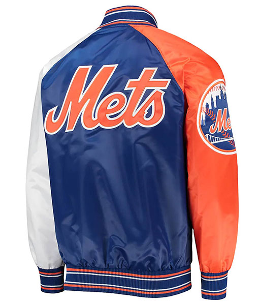 New York Mets Blue Orange and White Jacket