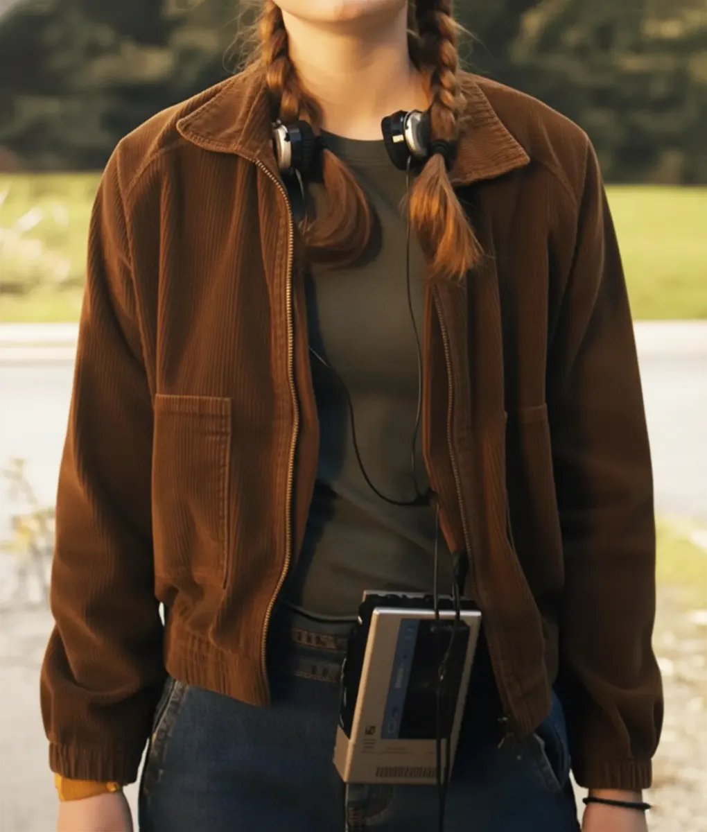 Stranger Things S04 Max Mayfield Corduroy Jacket-Front