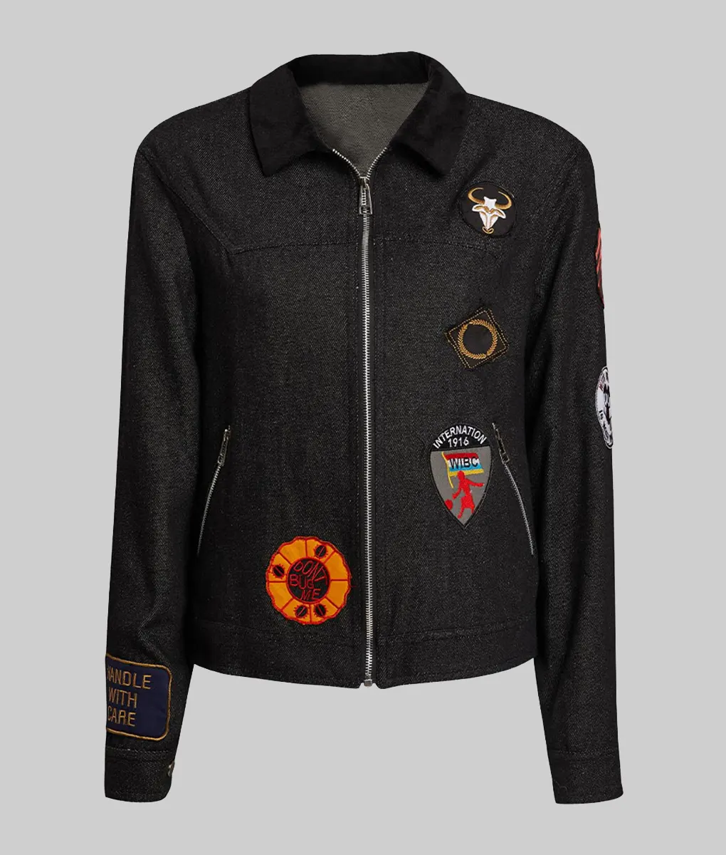 Stranger Things S04 Robin Buckley Black Jacket-Generic
