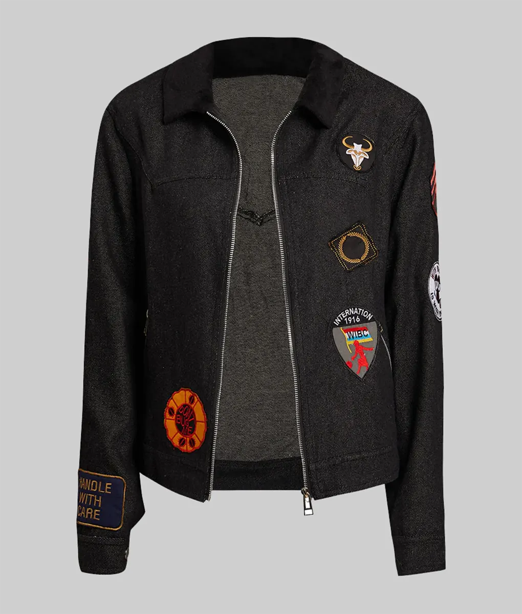 Stranger Things S04: Robin Buckley Jacket - Black Denim Jacket