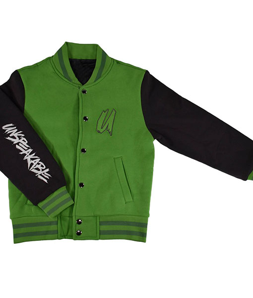 Unspeakable Green and Black Varsity Jacket