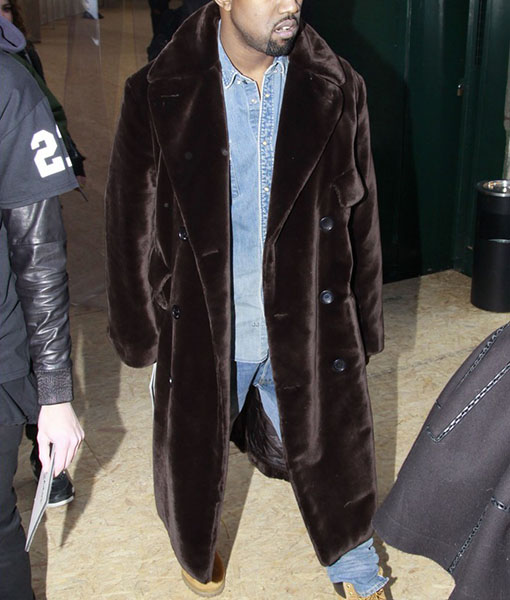 Kanye West Velvet Long Coat