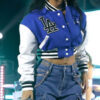 Becky G Cropped Letterman Jacket