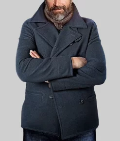 Fisherman’s Friends Jim Blue Peacoat-Front View