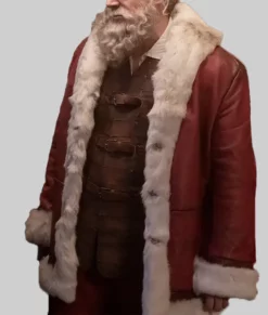 Violent Night | Santa Clause Red Leather Jacket