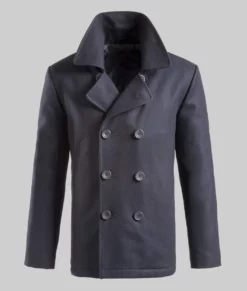 Men’s Classic Surplus Pea Coat-Front