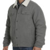 Men's Grey Wool Classic Trucker Jacket