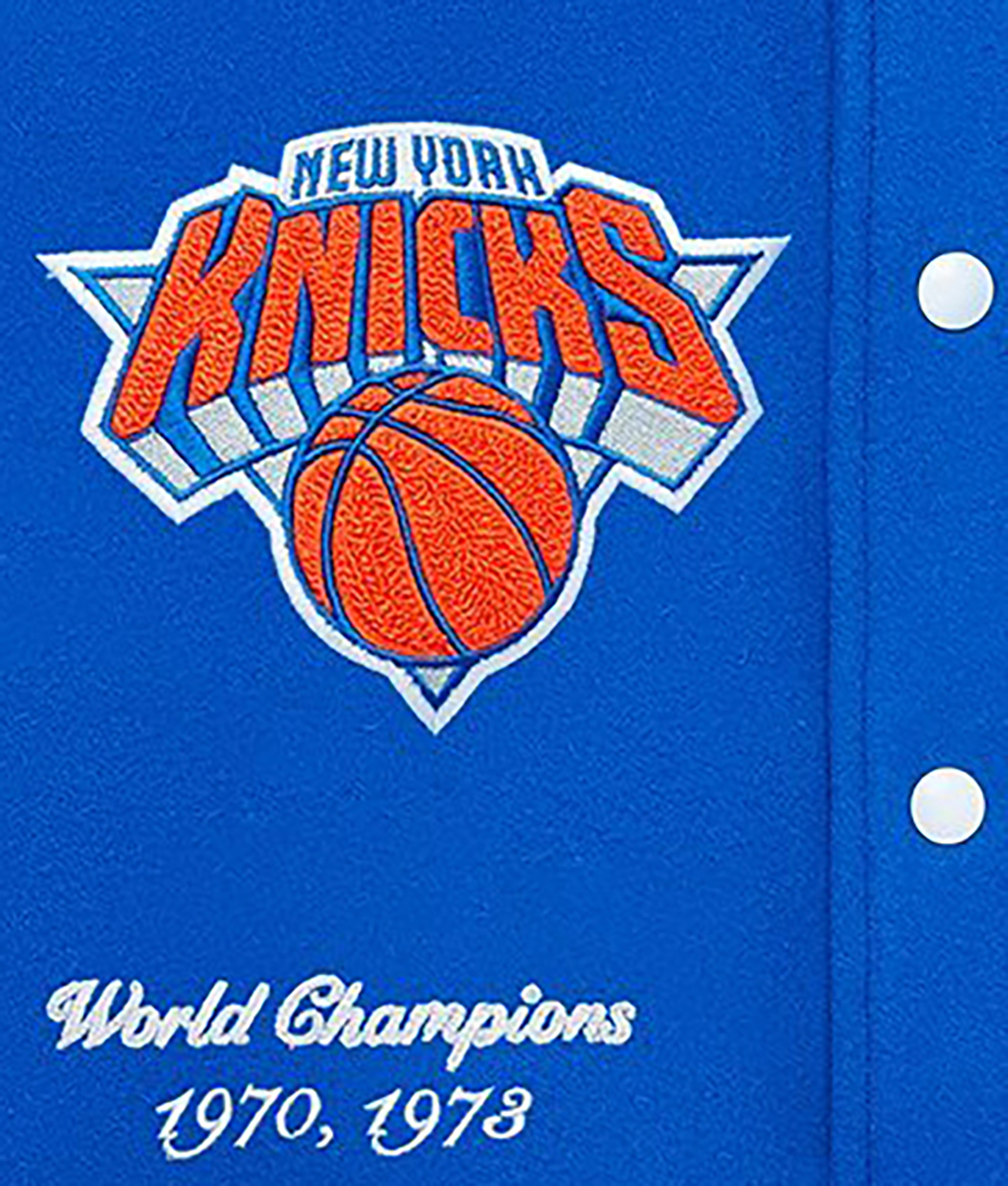 Mens NY Knicks OVO Varsity Jacket