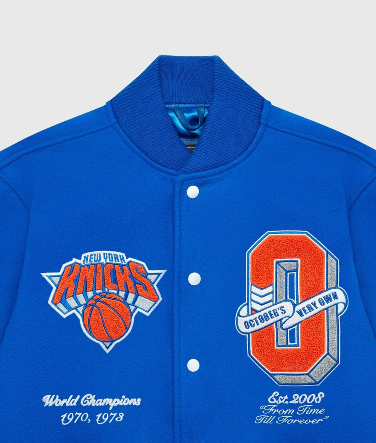 Mens NY Knicks OVO Varsity Jacket
