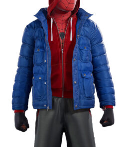 Miles Spider-Man MM Blue Puffer Jacket