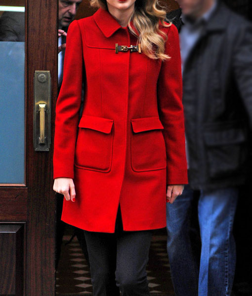 Taylor Red Wool Coat