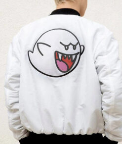 Boo Nintendo Super Mario Bomber Jacket