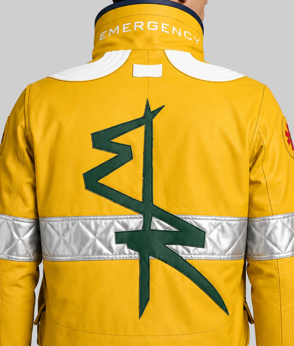 David Martinez Yellow Cosplay Jacket-Back Zoom