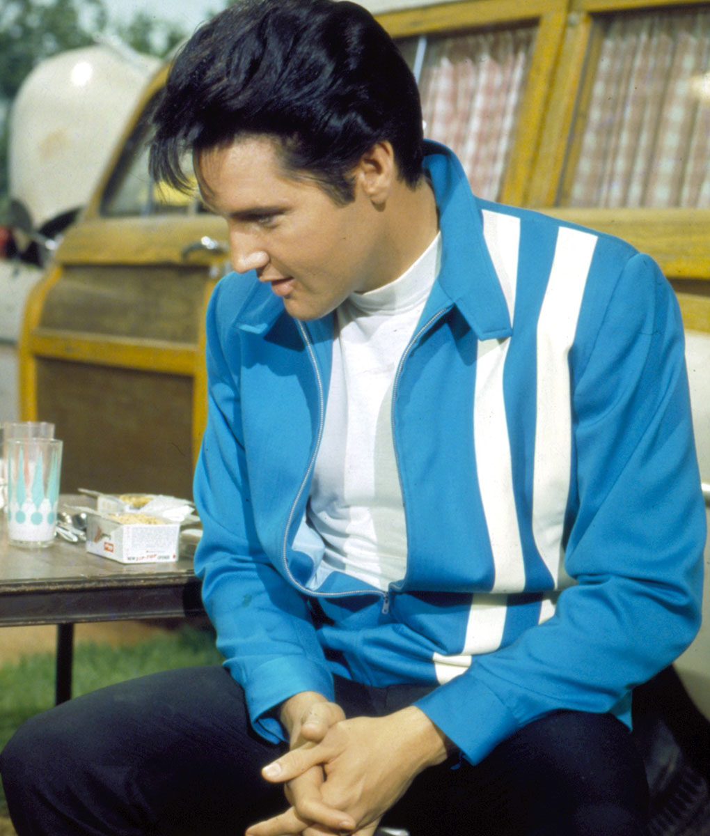 Elvis Blue Cotton Jacket